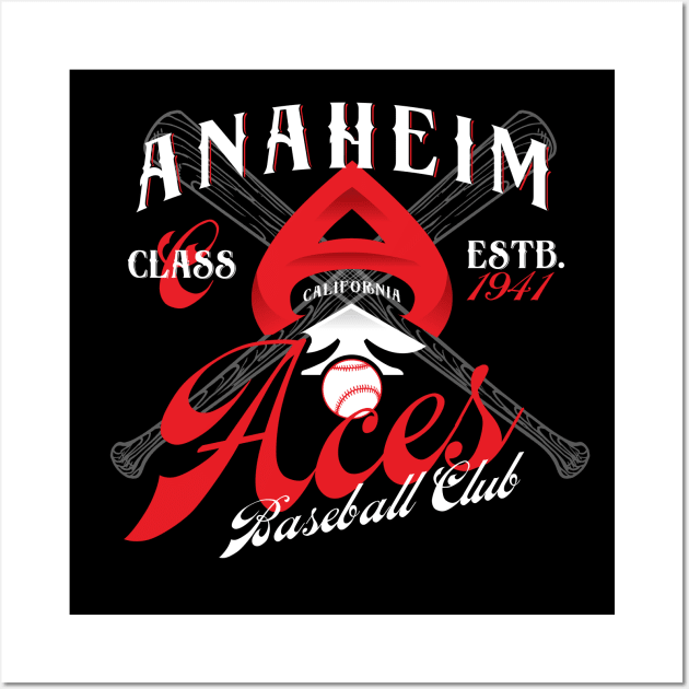 Anaheim Aces Wall Art by MindsparkCreative